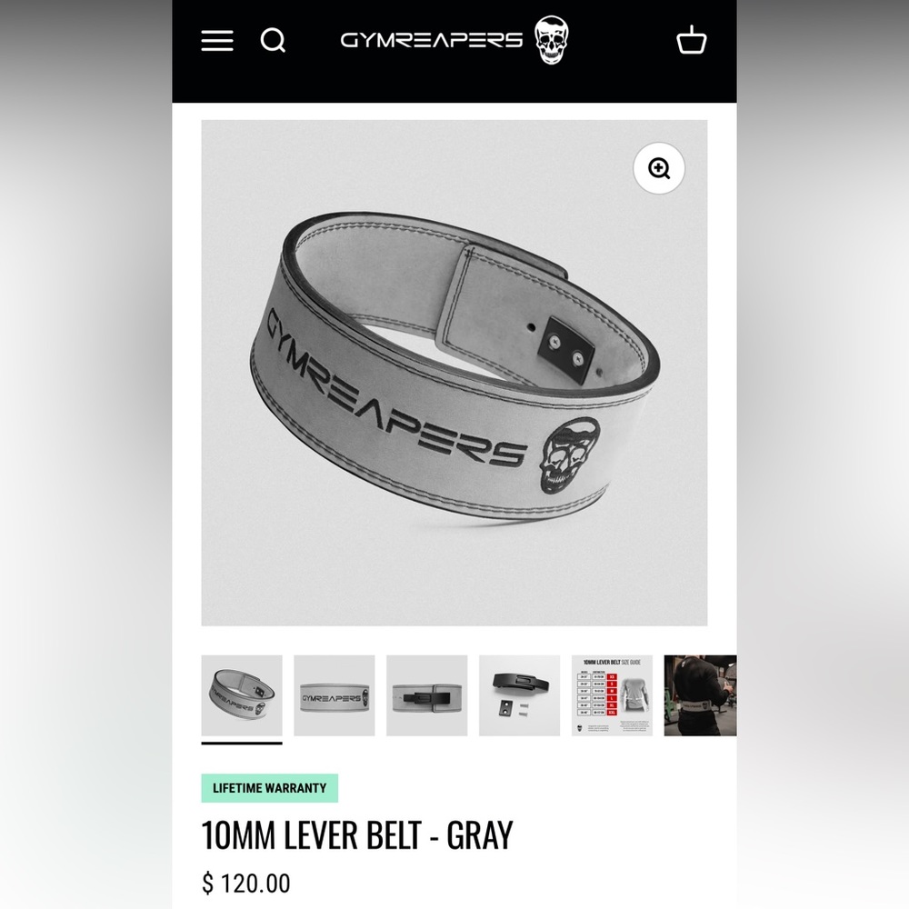 COPY - Gymreapers Weight Lifting Belt